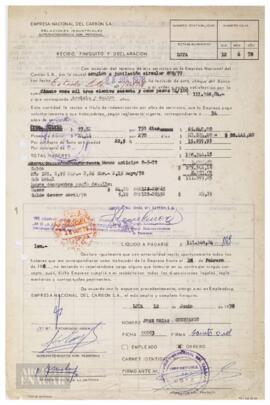 Expediente de José Sixto Orias Constanzo